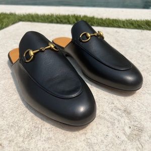 Gucci Princeton Leather Slippers Mules
